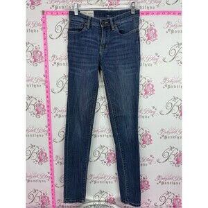 DISH jeans Women’s Mid-Rise Dark Blue Skinny Jeans